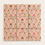 Folk Meadow - Spring Blush Wood Wall Art Gallery Image 1