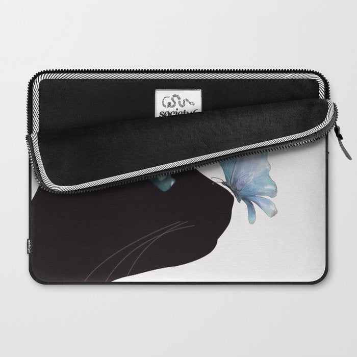 Cat and Butterfly Laptop Sleeve Gallery Image 2
