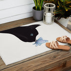 Cat and Butterfly Outdoor Rug Gallery Image 2