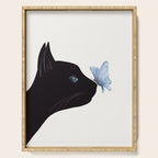 Cat and Butterfly Serving Tray Gallery Image 1