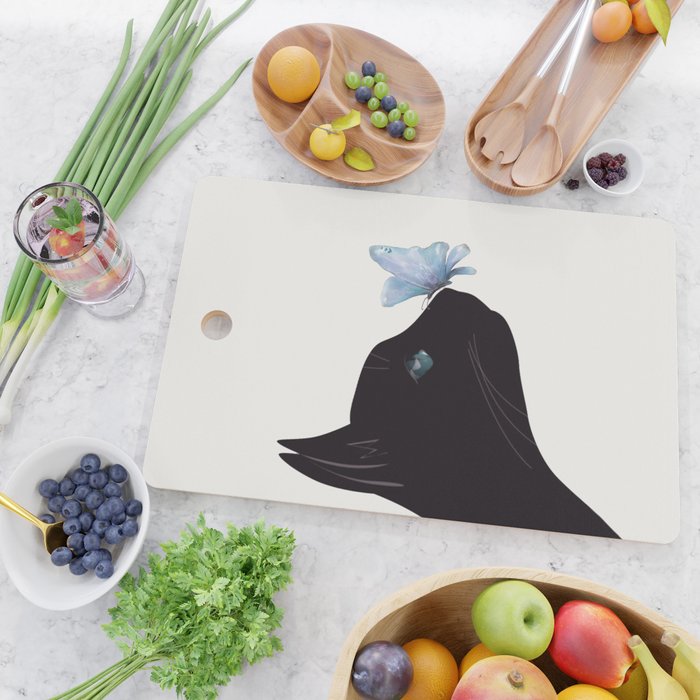 Cat and Butterfly Cutting Board Gallery Image 2