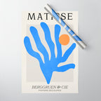Jazz Blue Leaf: Matisse Series 02 | Mid-Century Edition Wrapping Paper Gallery Image 1