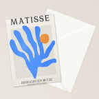Jazz Blue Leaf: Matisse Series 02 | Mid-Century Edition Stationery Card Gallery Image 2