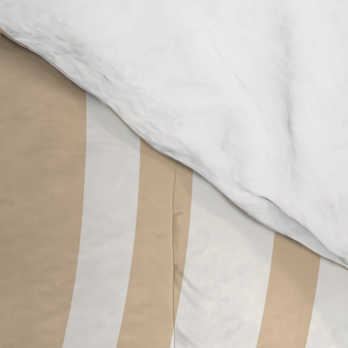 Wavy Stripes XLIII - Neutral Tan Comforter Gallery Image 4
