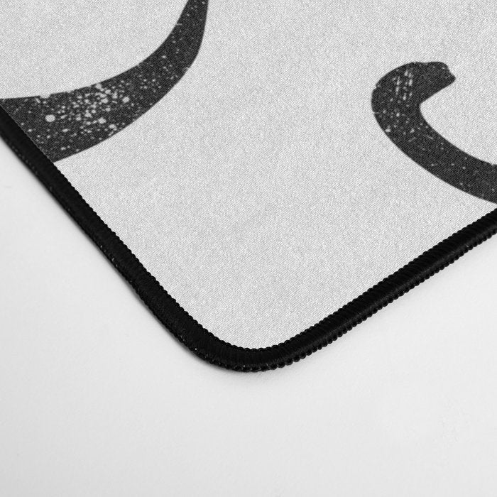 Black + White Dinosaurs Desk Mat Gallery Image 4