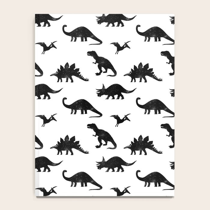 Black + White Dinosaurs Notebook Gallery Image 4