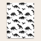 Black + White Dinosaurs Notebook Gallery Image 4