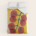 Fresh Tomatoes, Farmers Market Duvet Cover Gallery Image 6
