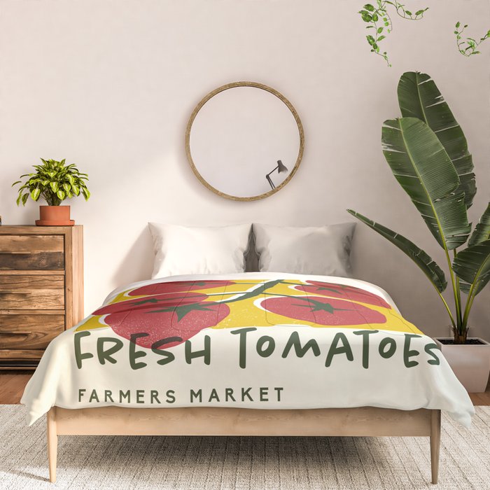 Fresh Tomatoes, Farmers Market Comforter Gallery Image 3