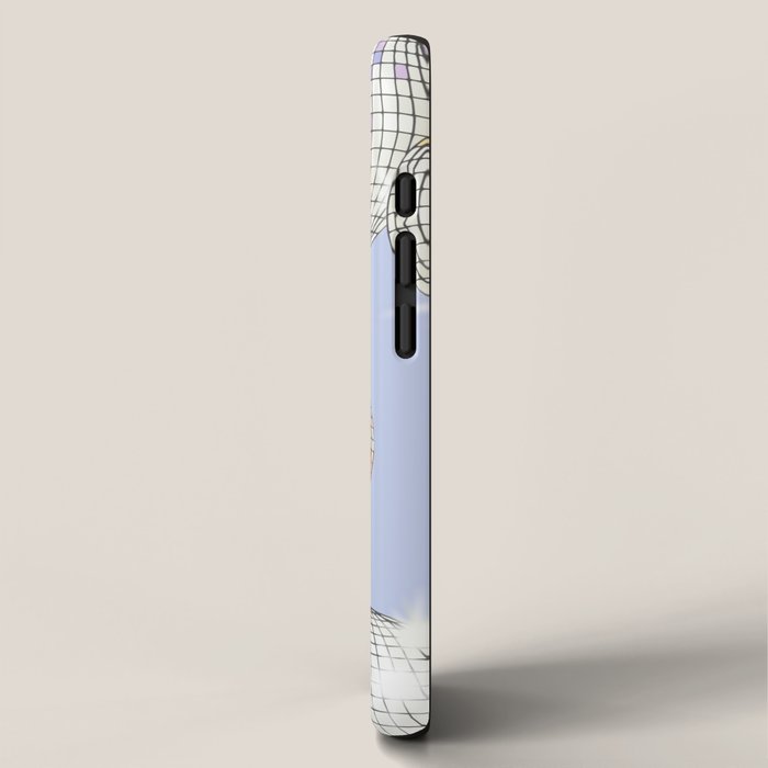 Striped Party Disco Ball Mint iPhone Case Gallery Image 2