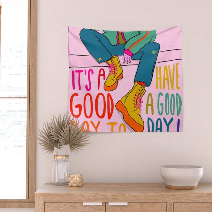 Good Day Wall Tapestry Gallery Image 2