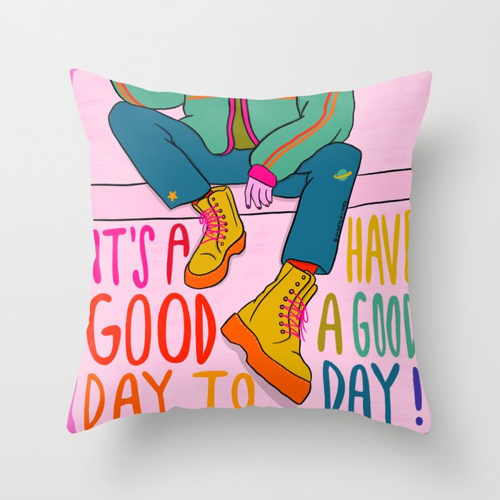 Good Day Throw Pillow Gallery Image 1