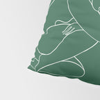Beneath the Rising Sun - emerald Pillow Sham Gallery Image 4