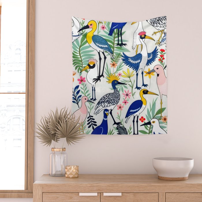 The Aviary Almanac Wall Tapestry Gallery Image 2