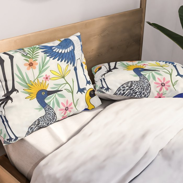 The Aviary Almanac Pillow Sham Gallery Image 2