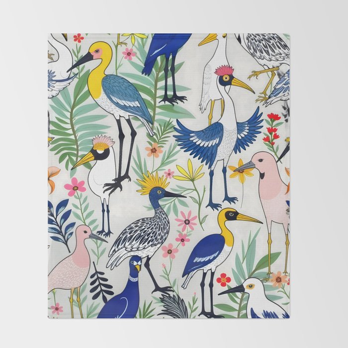 The Aviary Almanac Throw Blanket Gallery Image 2