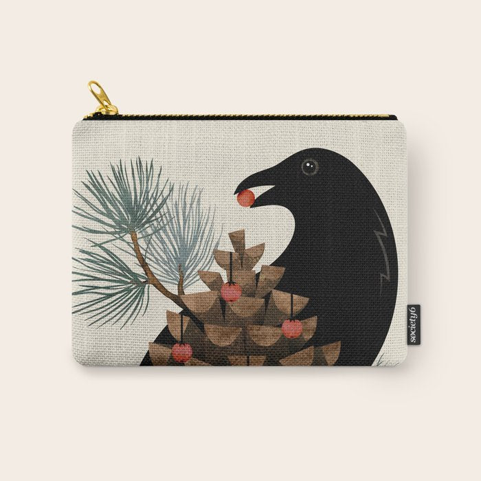 Bird & Berries Carry All Pouch Gallery Image 1