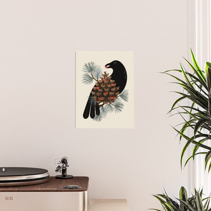 Bird & Berries Poster Gallery Image 2