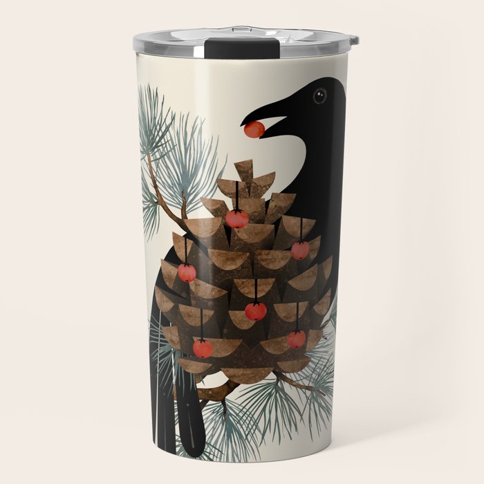 Bird & Berries Travel Mug Gallery Image 1