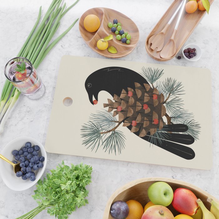 Bird & Berries Cutting Board Gallery Image 2