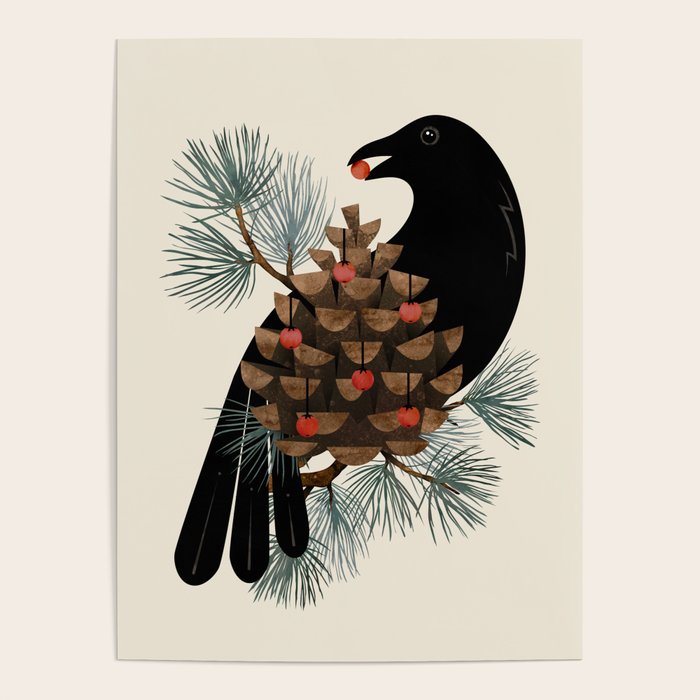 Bird & Berries Poster Gallery Image 1
