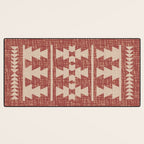 Southwestern Pattern 135 Sienna and Beige Desk Mat Gallery Image 3