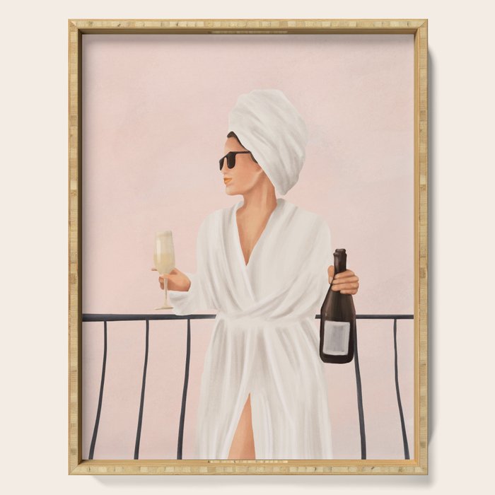 Morning Wine II Serving Tray Gallery Image 1