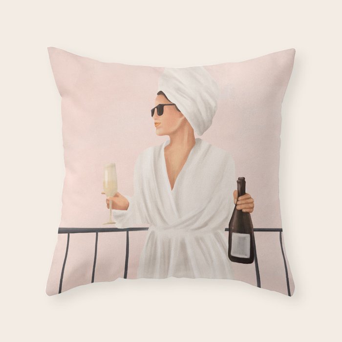 Morning Wine II Throw Pillow Gallery Image 1
