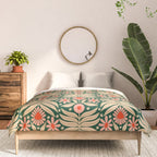 Winter Floral - Christmas pattern Comforter Gallery Image 3