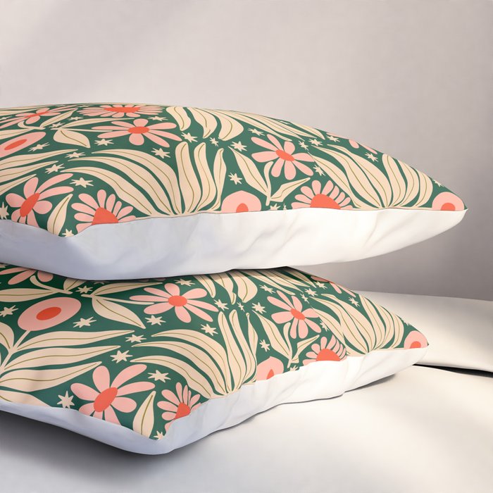 Winter Floral - Christmas pattern Pillow Sham Gallery Image 3