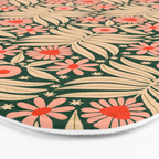 Winter Floral - Christmas pattern Bath Mat Gallery Image 3
