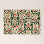 Winter Floral - Christmas pattern Welcome Mat Gallery Image 1