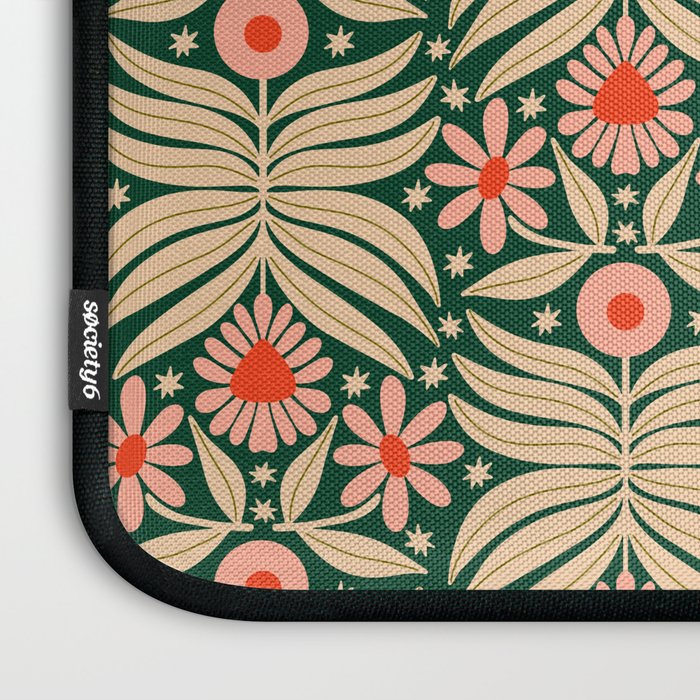 Winter Floral - Christmas pattern Laptop Sleeve Gallery Image 3