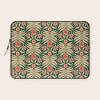 Winter Floral - Christmas pattern Laptop Sleeve Gallery Image 1