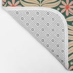 Winter Floral - Christmas pattern Bath Mat Gallery Image 2