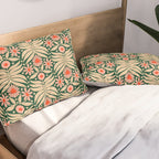 Winter Floral - Christmas pattern Pillow Sham Gallery Image 2