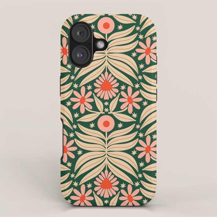 Winter Floral - Christmas pattern iPhone Case Gallery Image 1