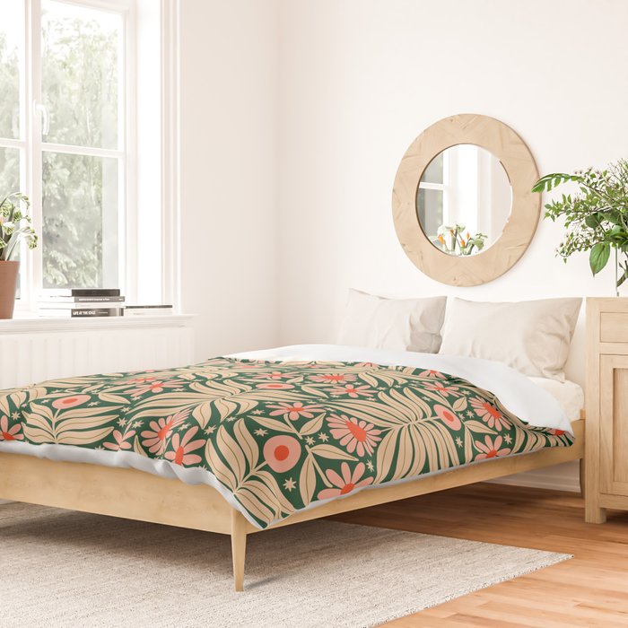 Winter Floral - Christmas pattern Duvet Cover Gallery Image 2