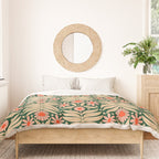 Winter Floral - Christmas pattern Duvet Cover Gallery Image 3