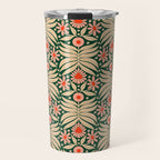 Winter Floral - Christmas pattern Travel Mug Gallery Image 1