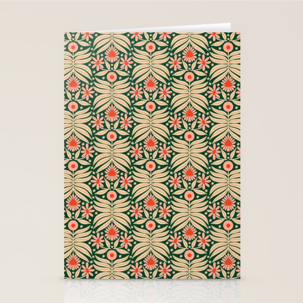 Winter Floral - Christmas pattern Stationery Card Gallery Image 1