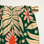 Winter Floral - Christmas pattern Window Curtain Gallery Image 2