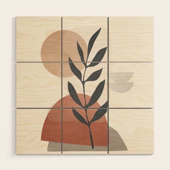 Abstract Rock Geometry 13 Wood Wall Art Gallery Image 1