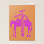 Solo Steady Cotton Candy â Vibrant Cowgirl Art Stationery Card Gallery Image 2