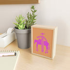 Solo Steady Cotton Candy â Vibrant Cowgirl Art Mini Art Print Gallery Image 2