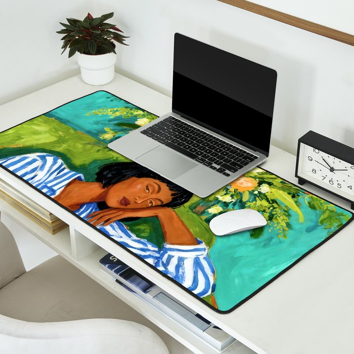 Luxury is having time to waste Desk Mat Gallery Image 2