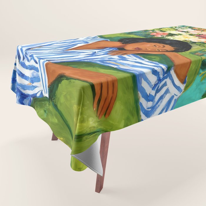 Luxury is having time to waste Tablecloth Gallery Image 1