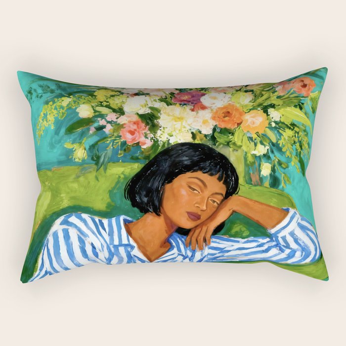 Luxury is having time to waste Rectangular Pillow Gallery Image 1