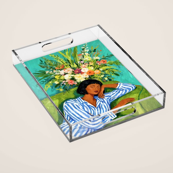 Luxury is having time to waste Acrylic Tray Gallery Image 1