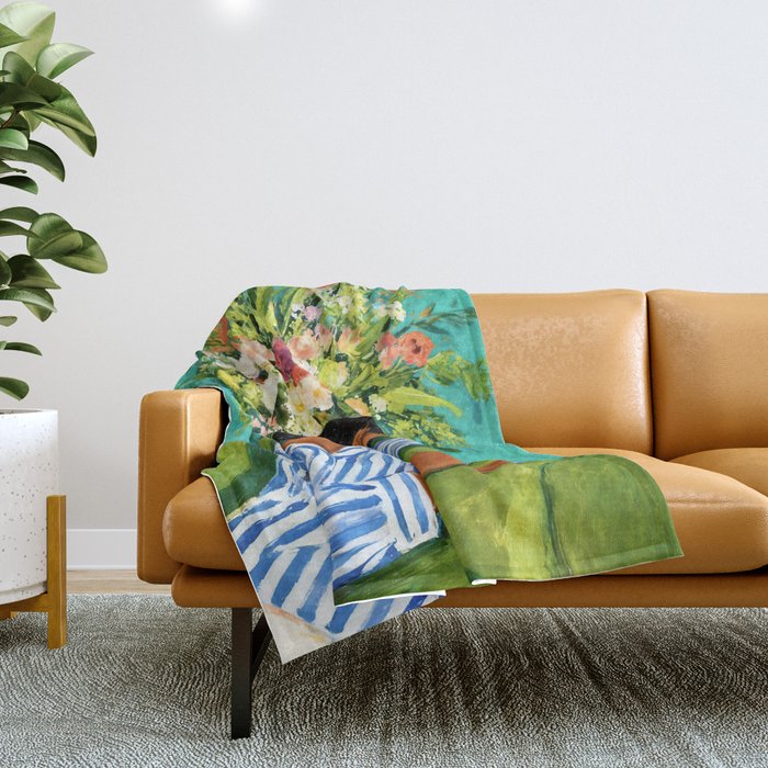 Luxury is having time to waste Throw Blanket Gallery Image 1